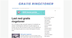 Desktop Screenshot of gratisringetoner.org